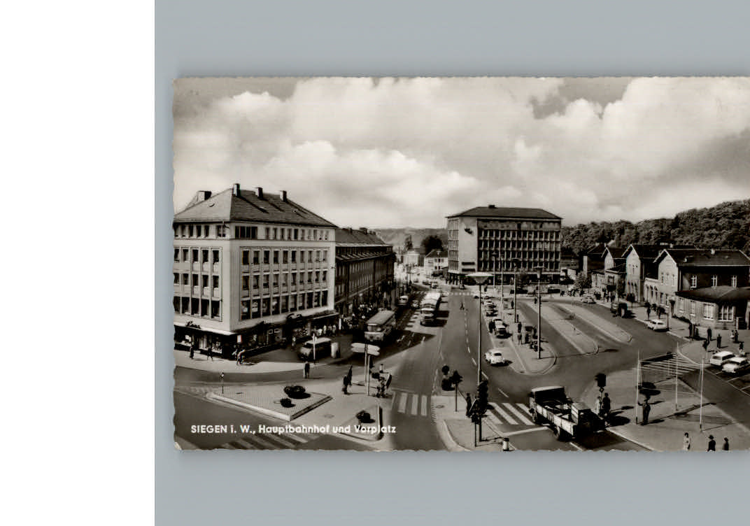 Siegen Westfalen Hauptbahnhof und Vorplatz