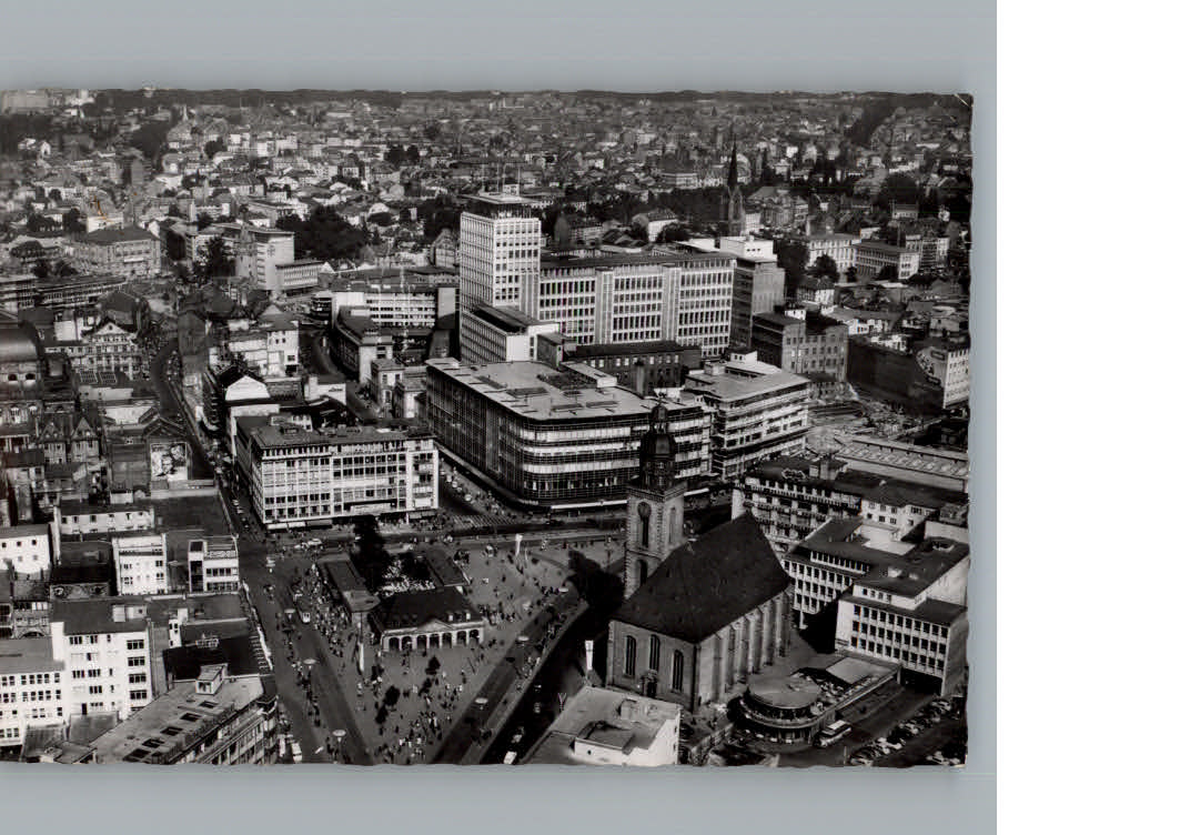 Frankfurt Main Fliegeraufnahme Hauptwache