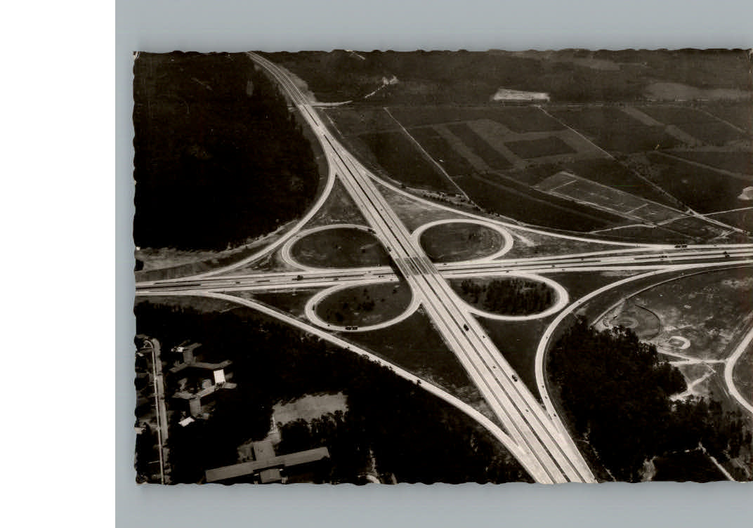 Frankfurt Main Fliegeraufnahme Autobahn Frankfurter Kreuz