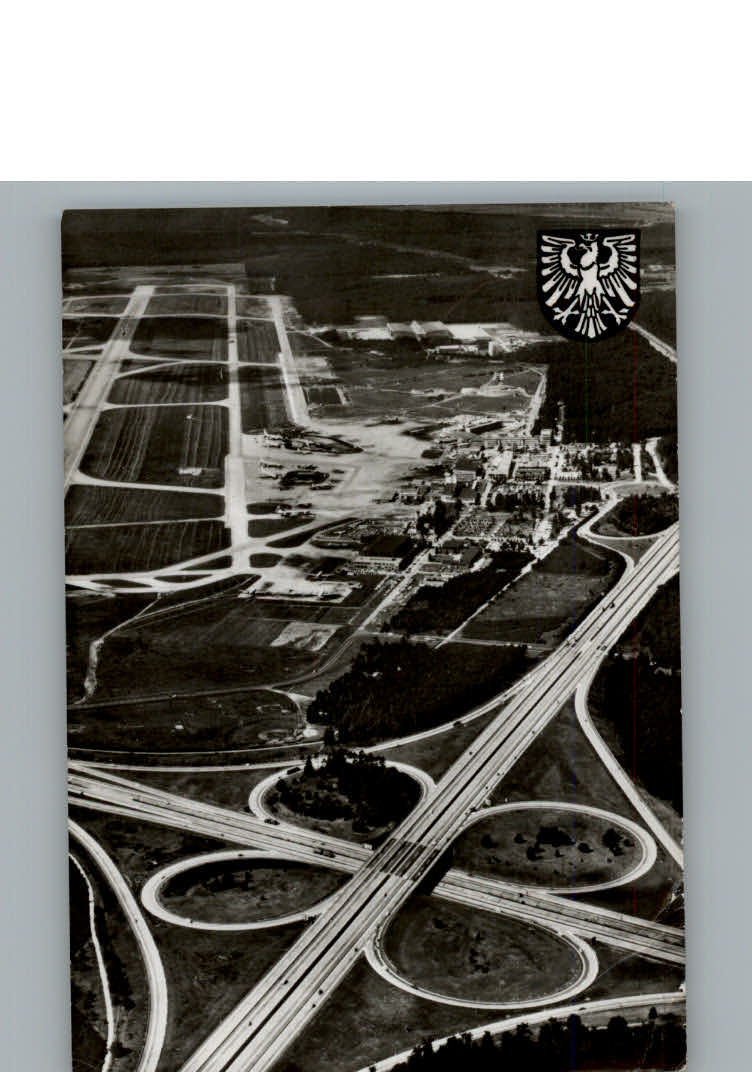 Frankfurt Main Fliegeraufnahme Autobahn Frankfurter Kreuz, Flughafen