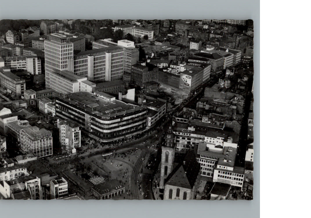 Frankfurt Main Fliegeraufnahme An der Hauptwache