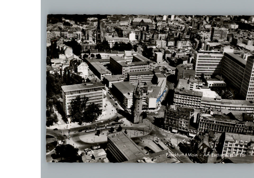 Frankfurt Main Fliegeraufnahme Am Eschenheimer Tor