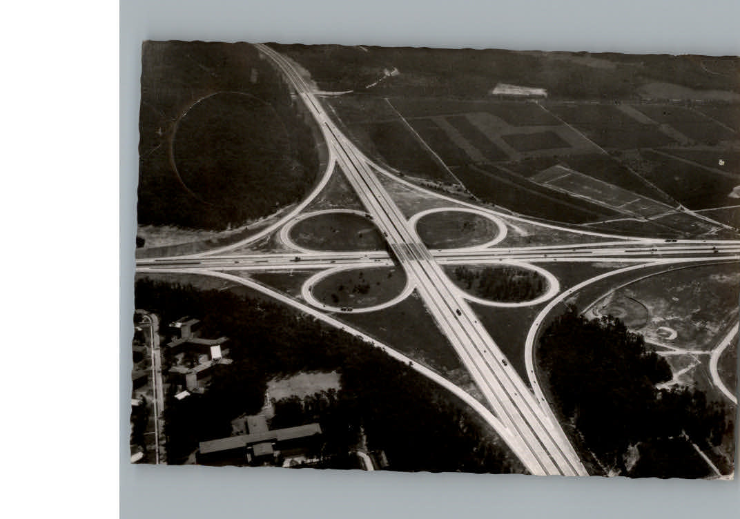 Frankfurt Main Fliegeraufnahme Autobahn Frankfurter Kreuz