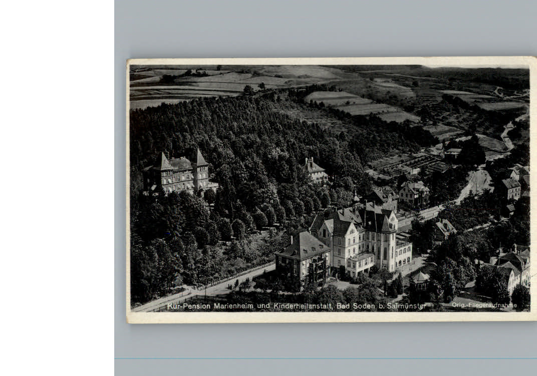Bad  Soden-Salmuenster Fliegeraufnahme Pension Marienheim