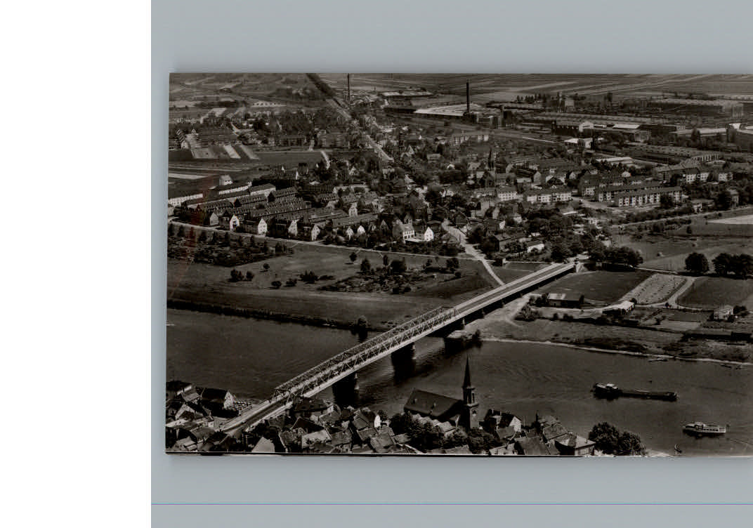 Gustavsburg Mainz Fliegeraufnahme