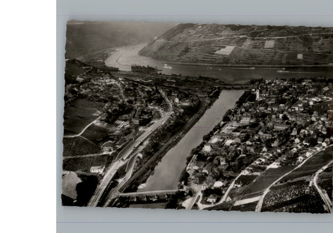 Bingen Rhein Fliegeraufnahme