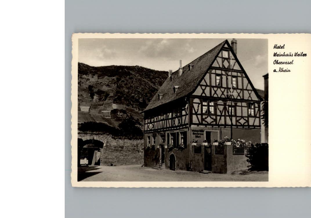 Oberwesel Rhein Hotel Weinhaus Weiler