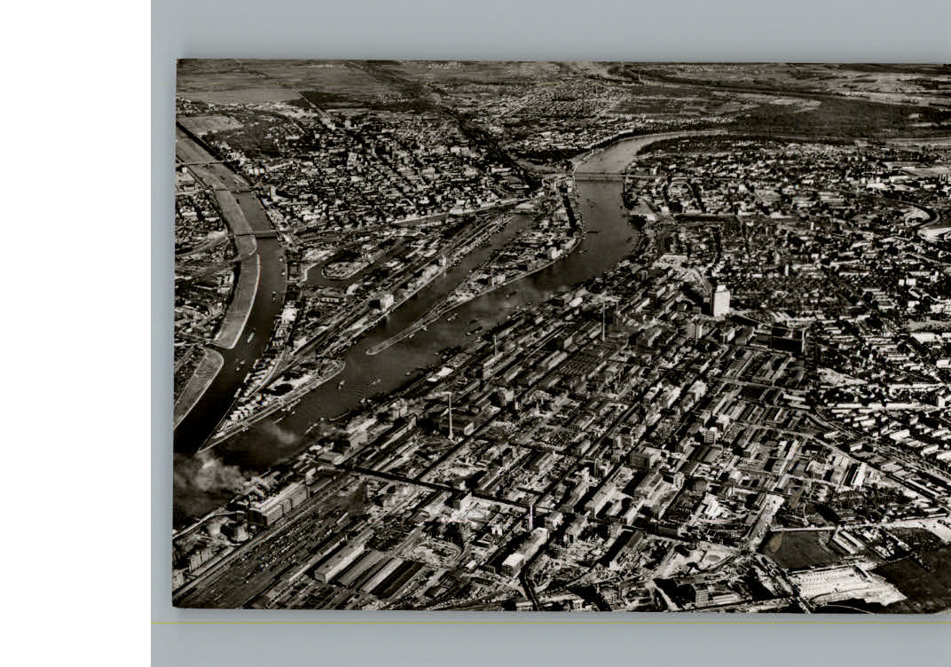 Ludwigshafen Rhein Fliegeraufnahme