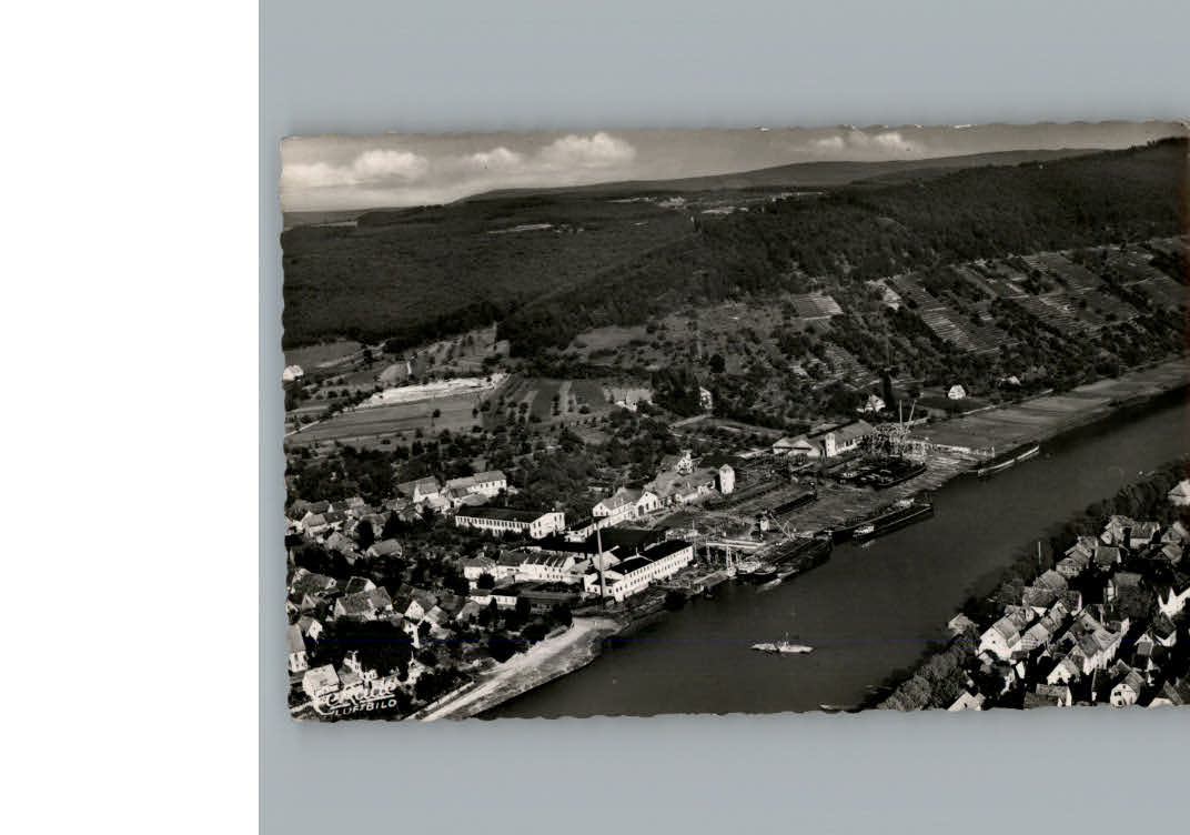 Erlenbach Main Schiffswerft Fliegeraufnahme