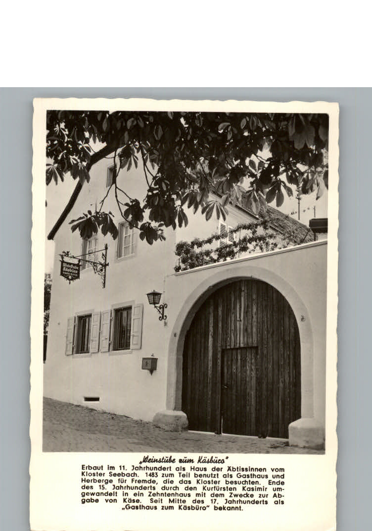 Bad  Duerkheim Gaststaette Weinstube zum Kaesbuero