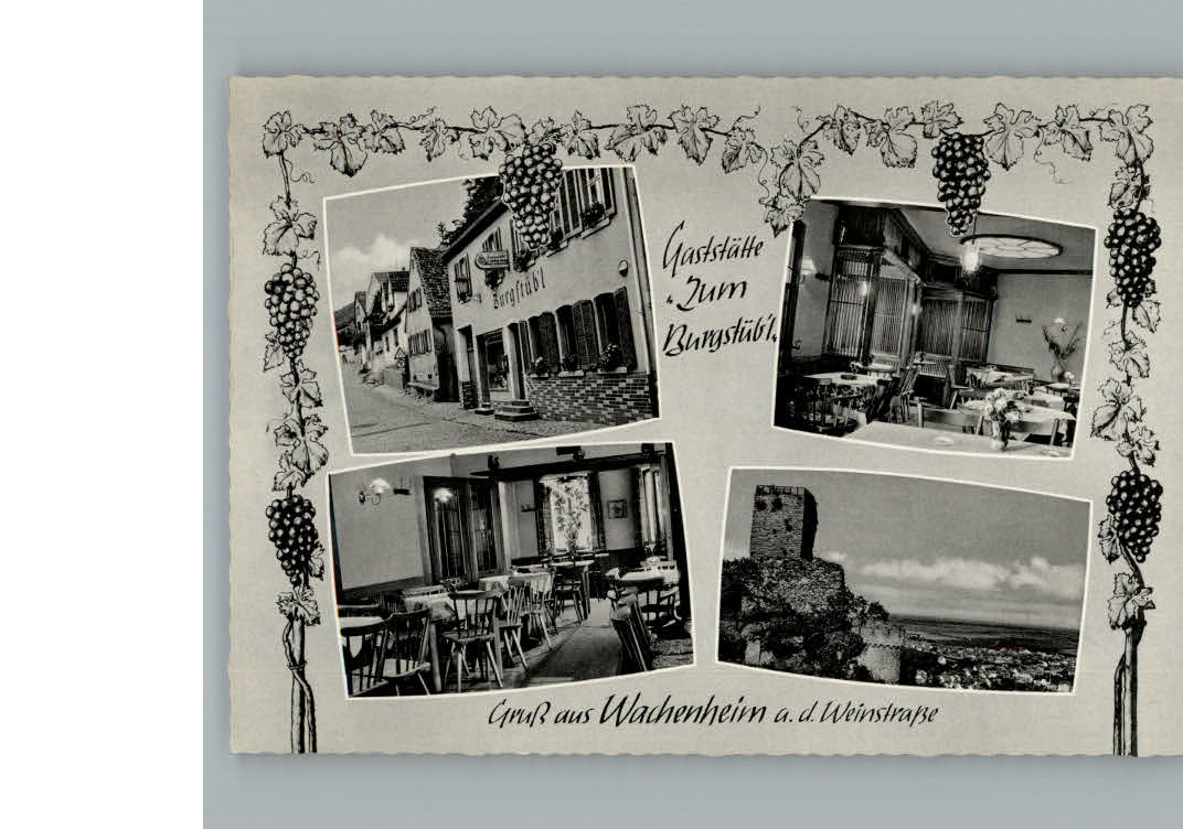 Wachenheim Weinstrasse Gaststaette Zum Burgstuebl