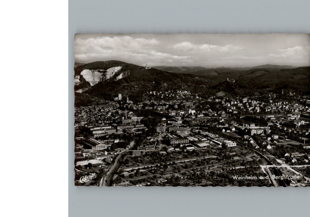 Weinheim Bergstrasse Fliegeraufnahme