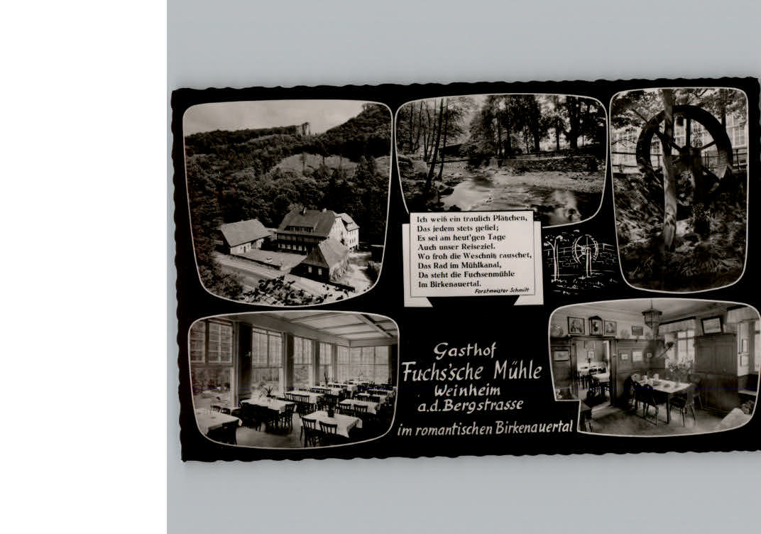 Weinheim Bergstrasse Gasthof Fuchsa´sche Muehle