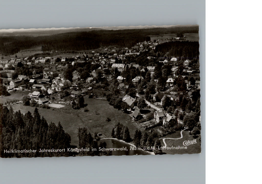 Koenigsfeld Schwarzwald Fliegeraufnahme