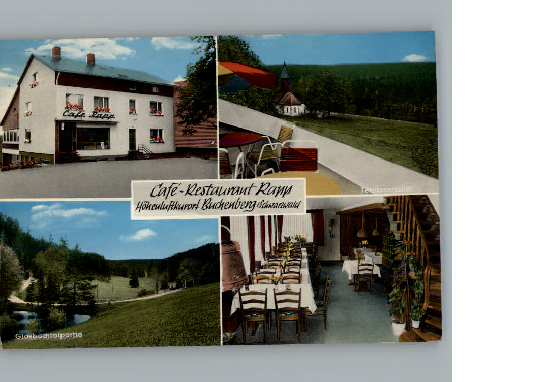Buchenberg Koenigsfeld Schwarzwald Cafe-Restaurant Rapp
