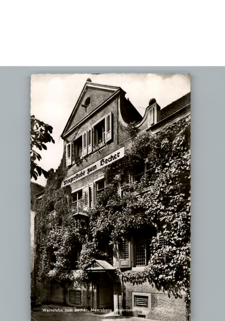 Meersburg Bodensee Gasthaus Weinstube zum Becher
