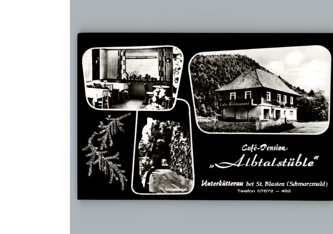 St Blasien Cafe Pension Albtalstueble, Unterkuetterau