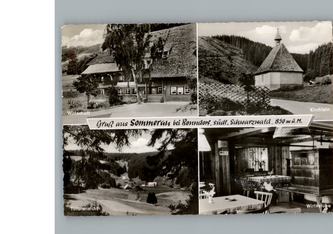 Bonndorf Schwarzwald Gasthaus Pension Sommerau