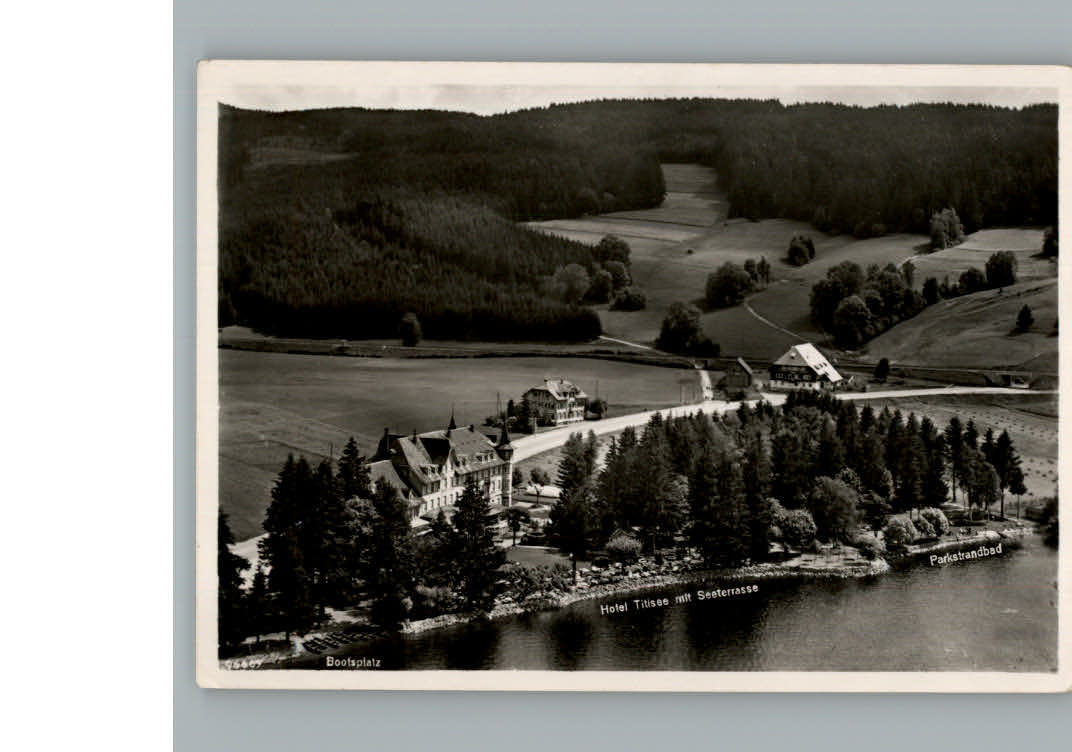 Titisee Fliegeraufnahme Hotel Titisee