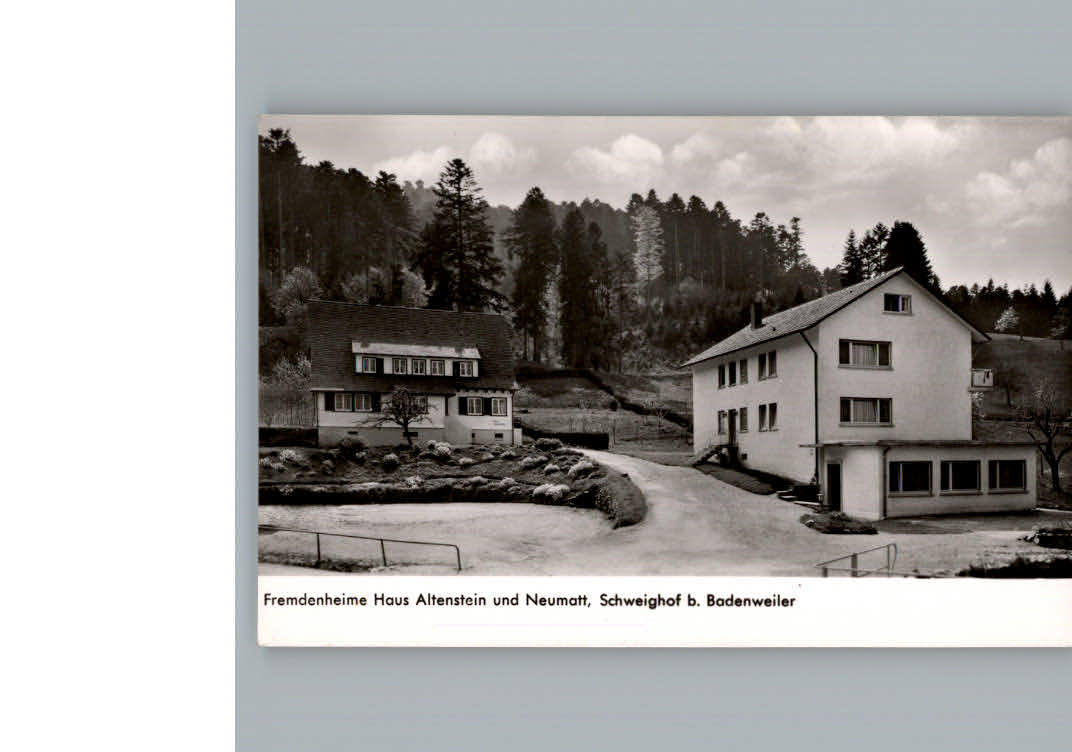Schweighof Badenweiler Pension Haus Altenstein Pension Neumatt
