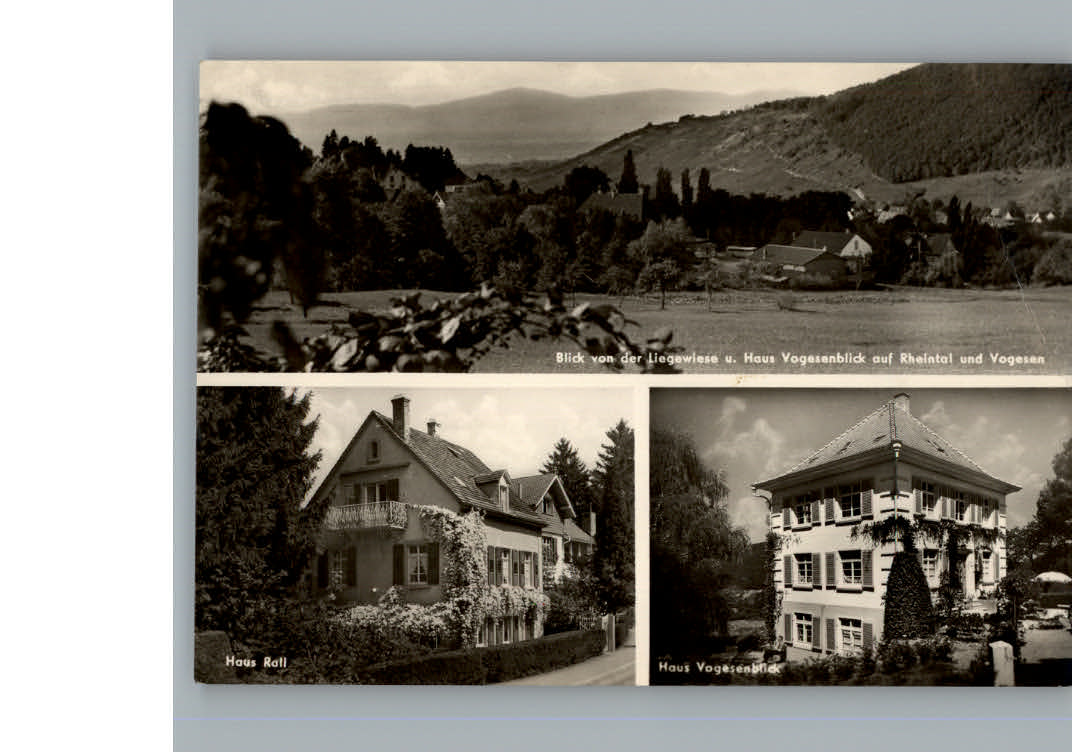 Badenweiler Pension Haus Rall Haus Vogesenblick