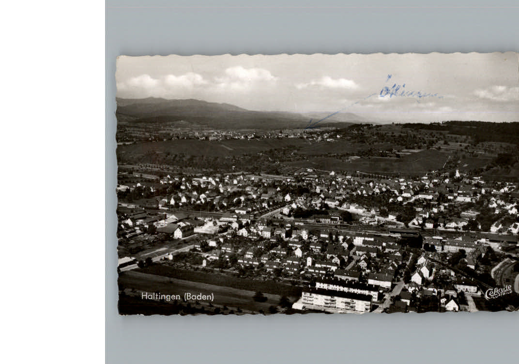 Haltingen Weil am Rhein BW Fliegeraufnahme