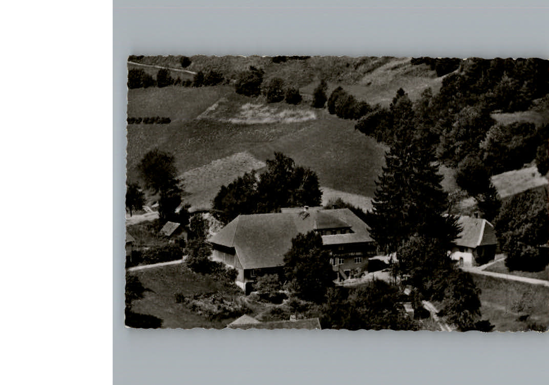 Steinen Wiesental Fliegeraufnahme Gasthof zur Krone