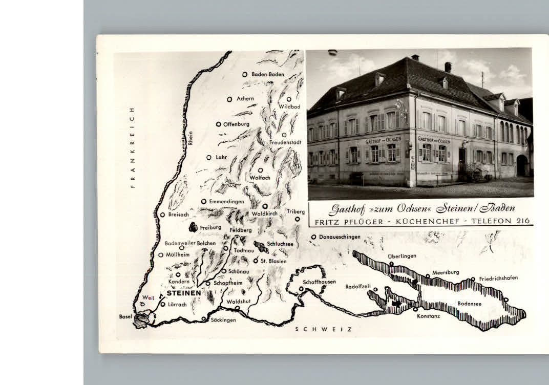 Steinen Wiesental Gasthof zum Ochsen