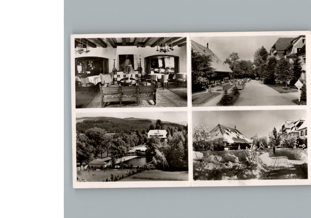 Hinterzarten Werbe-Karte Hotel Alder