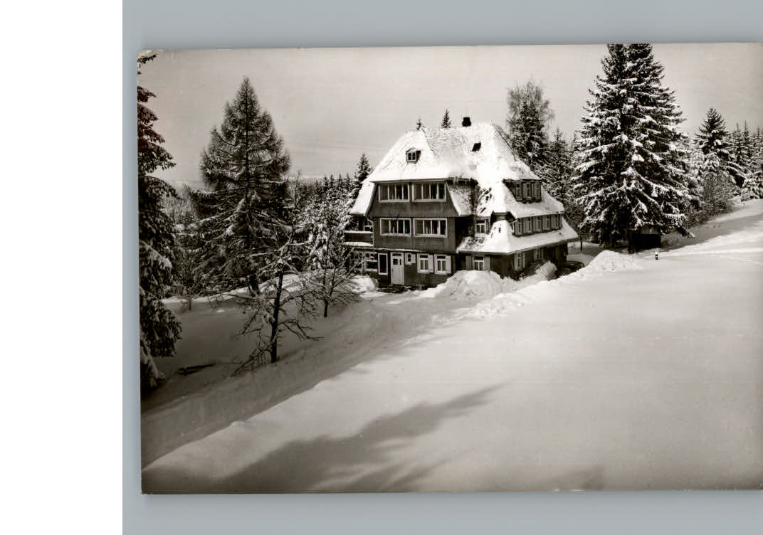 Saig Schwarzwald Winter-Karte Pension Haus Seifried