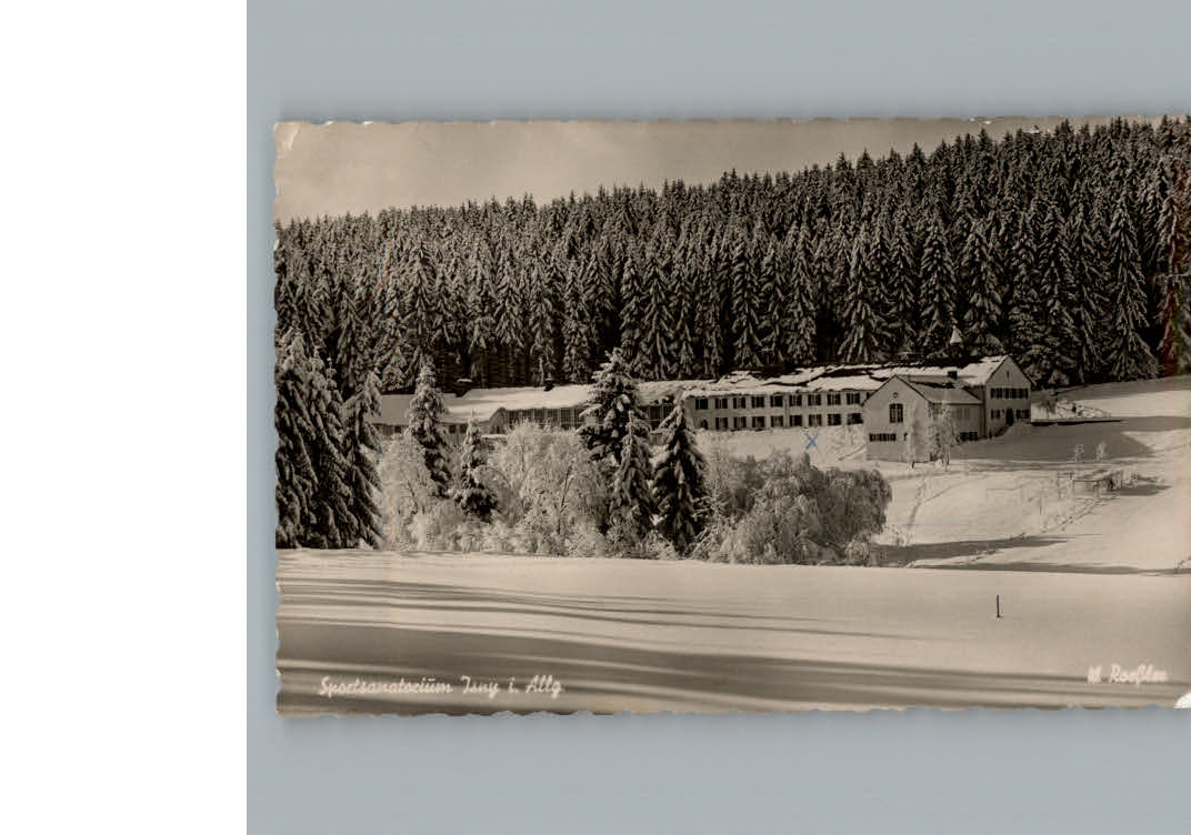 Isny Allgaeu Winter-Karte