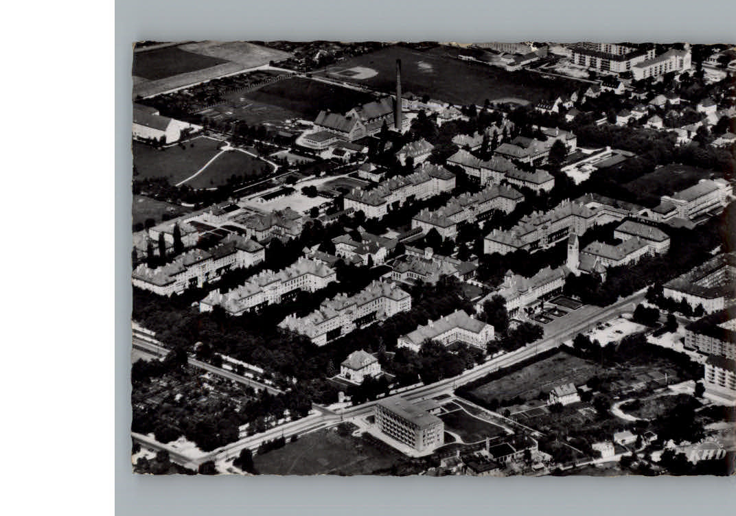 Muenchen Fliegeraufnahme Schwabinger Krankenhaus