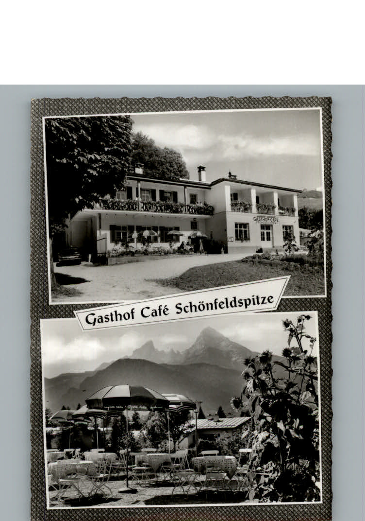 Berchtesgaden Gasthof Cafe Schoenfeldspitze