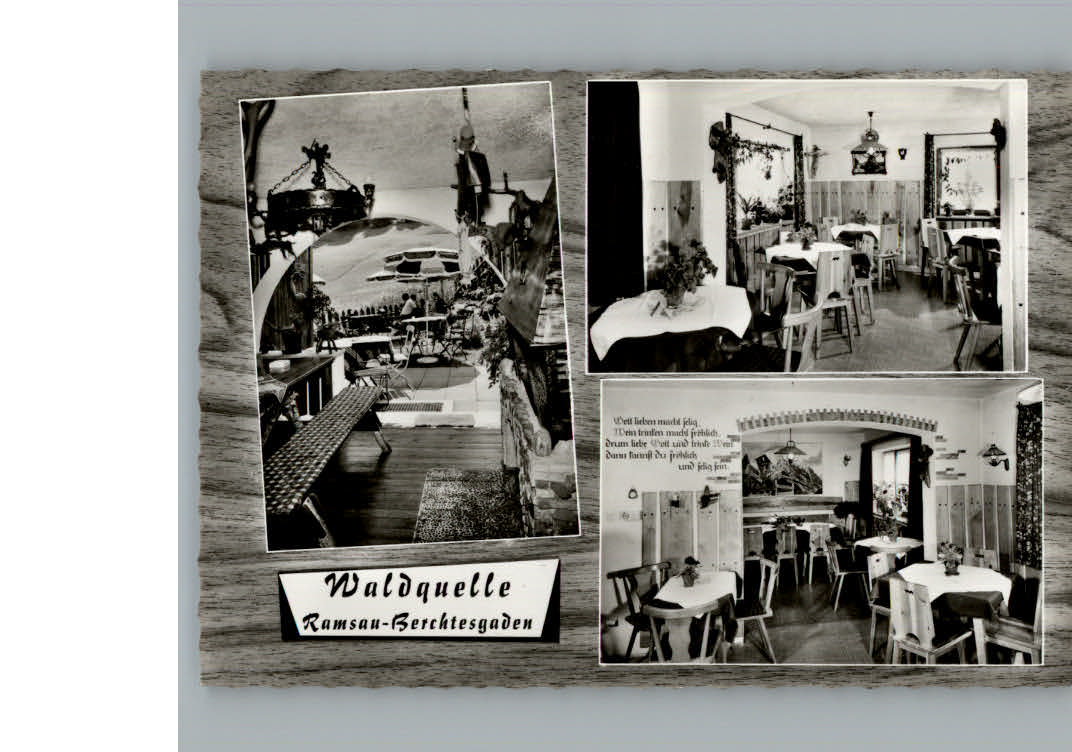 Ramsau Berchtesgaden Cafe Waldquelle