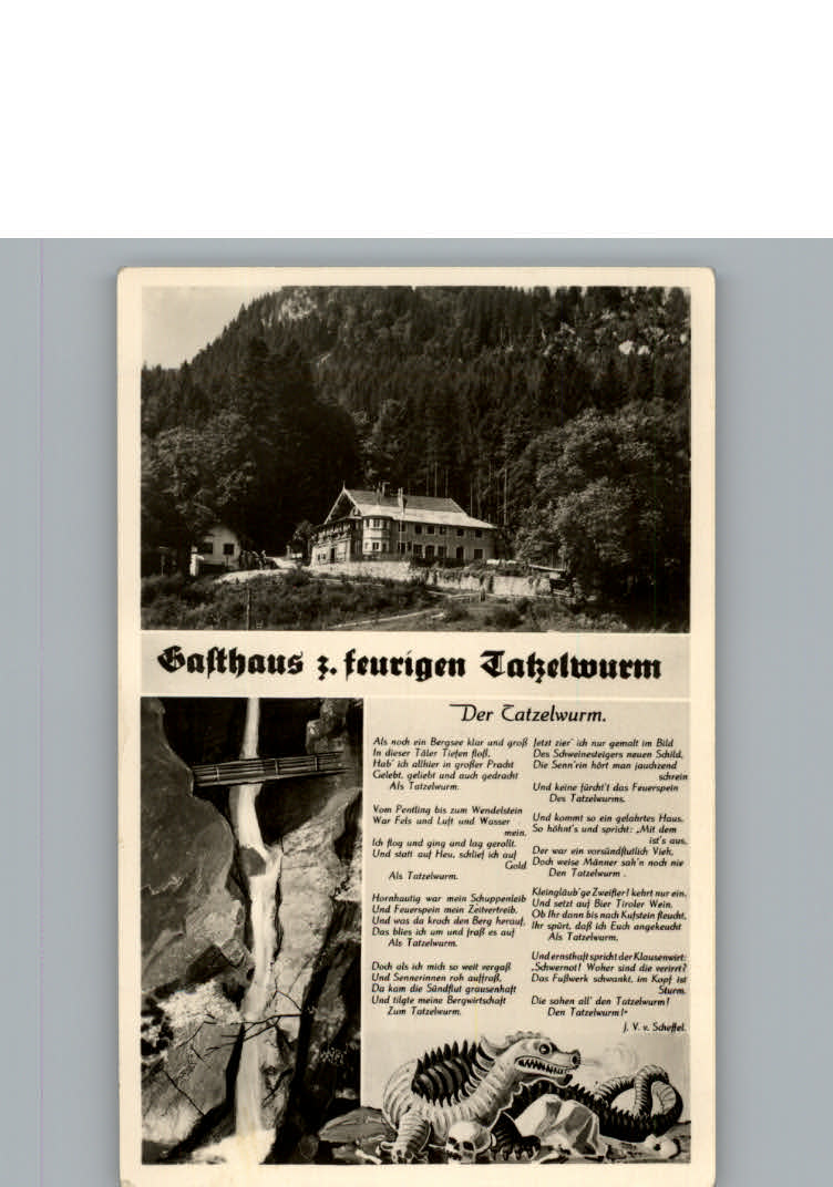 Oberaudorf Gasthaus zum feurigen Tatzelwurm