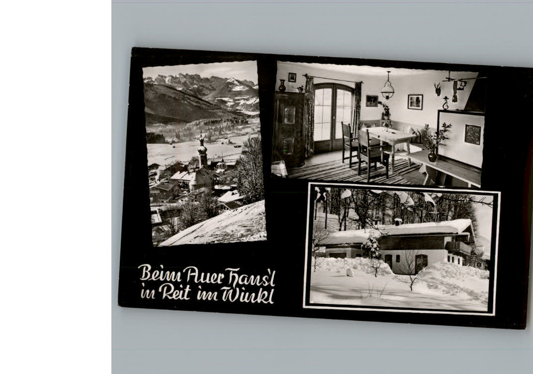 Reit Winkl Winterkarte Pension Auer Hausl