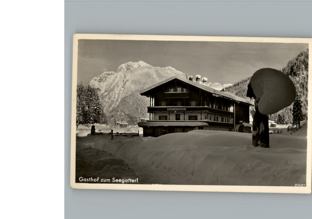 Reit Winkl Winterkarte Gasthof zum Seegatterl