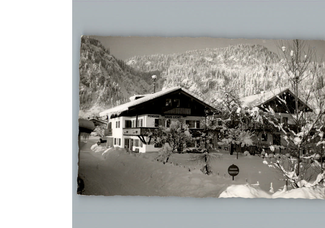 Reit Winkl Pension Haus Licht Winterkarte