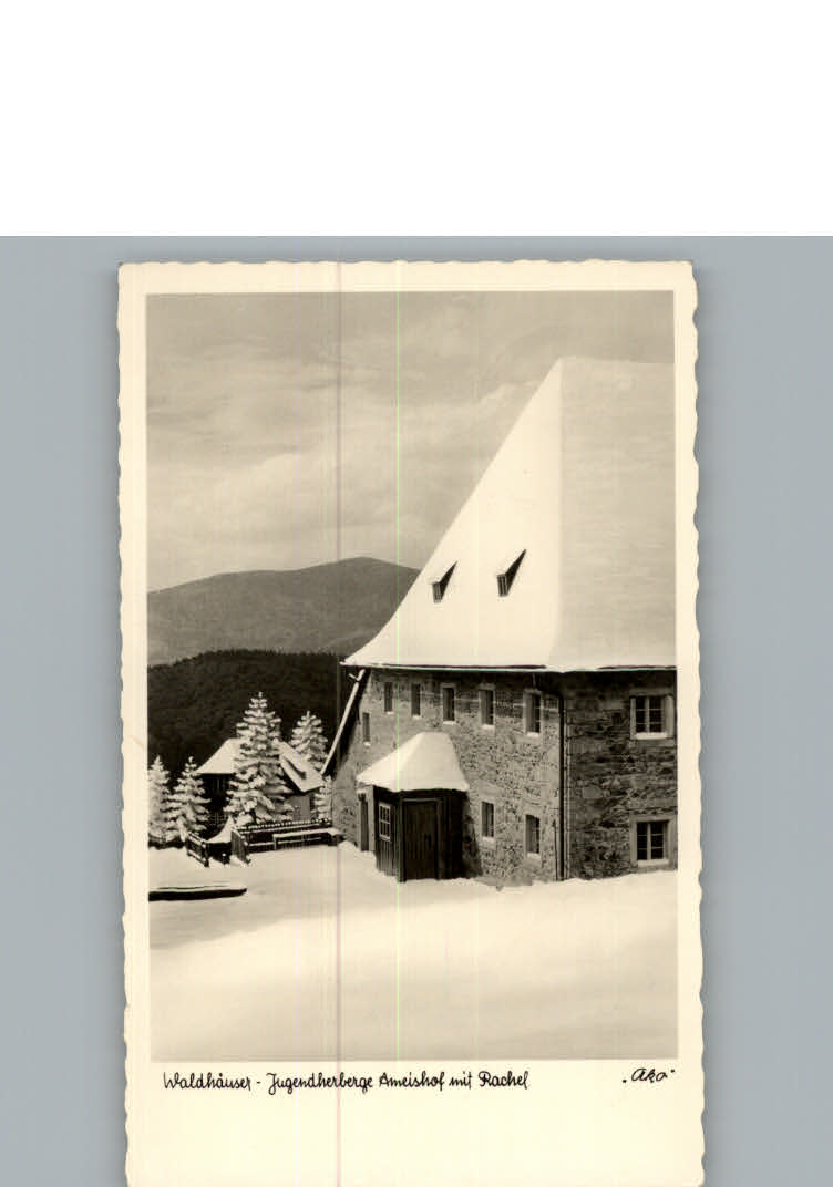 Waldhaeuser Winter-Karte Jugendherberge Ameisdorf