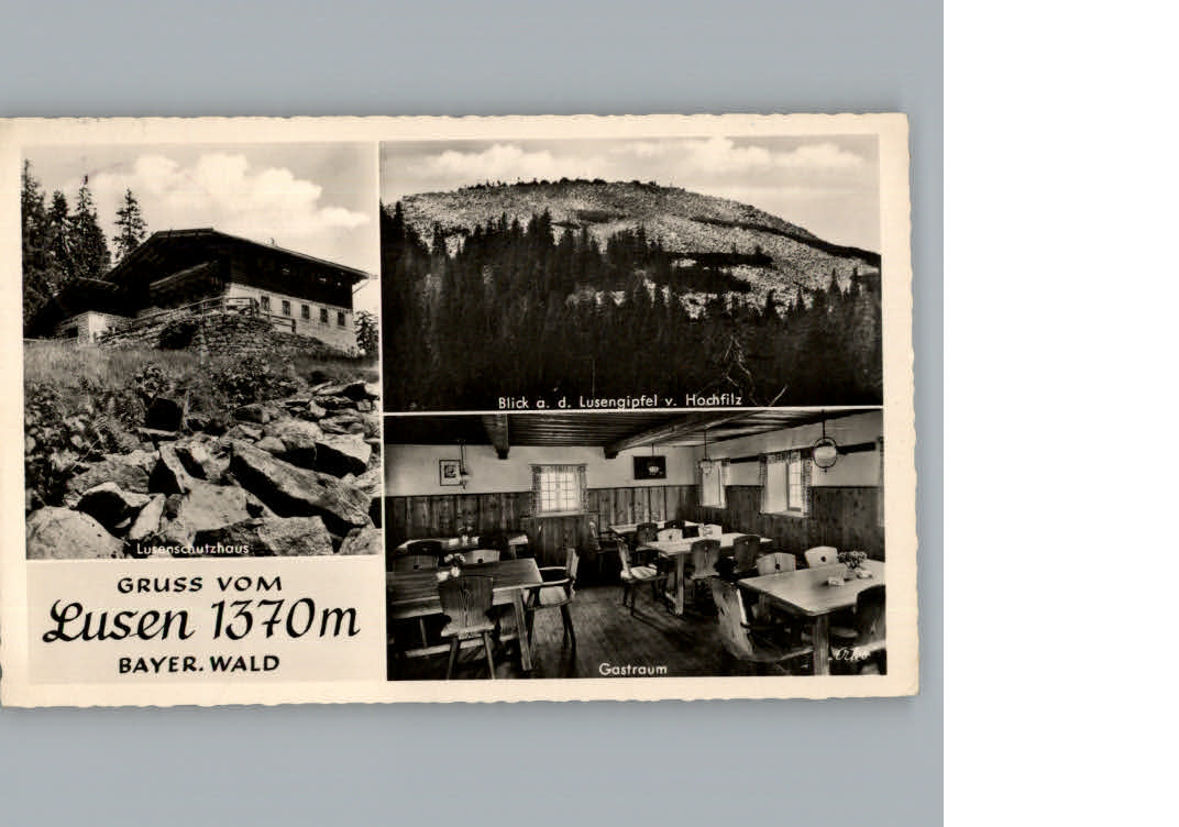 Lusenschutzhaus Gastraum Lusengipfel