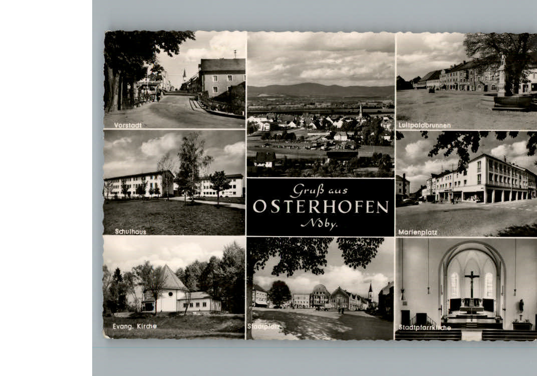 Osterhofen Niederbayern Ortsansicht