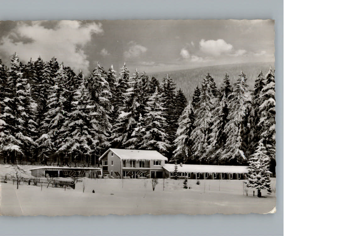 Bayerisch Eisenstein Winter-Karte