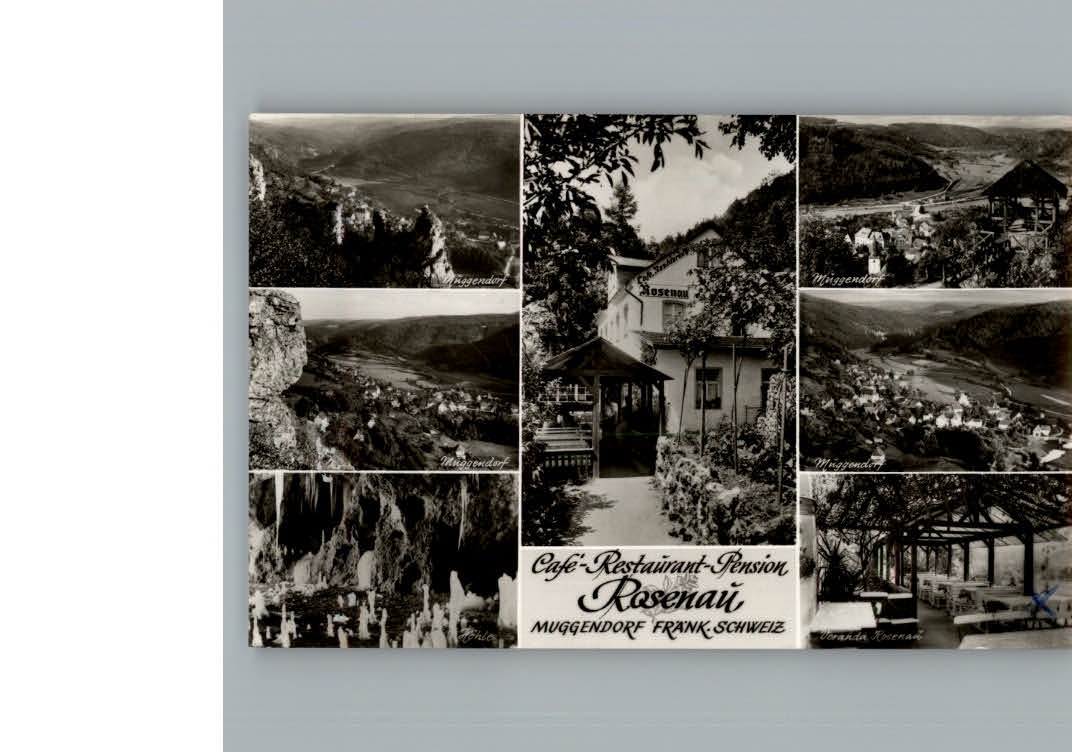 Muggendorf Fraenkische Schweiz Cafe Restaurant Pension Rosenau