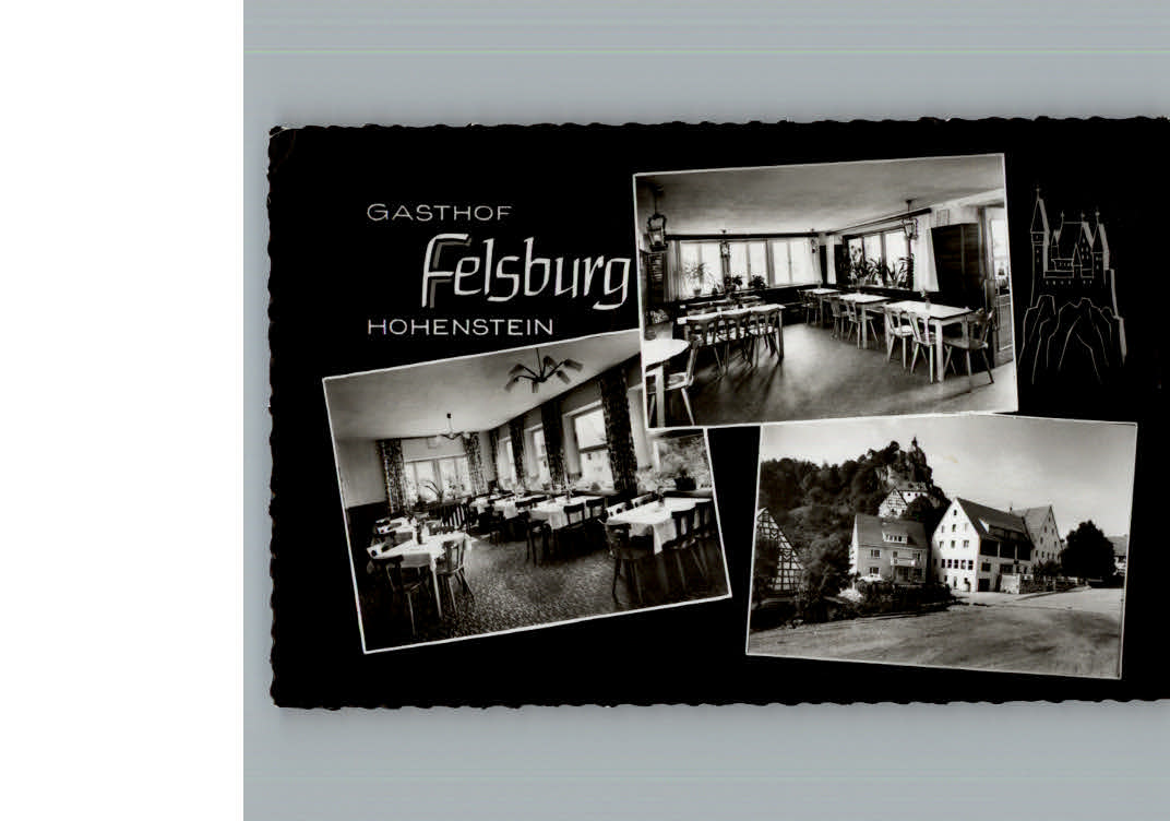 Hohenstein Burg 634m Kirchensittenbach Fraenkische Schweiz  Bayern Gasthof Fels