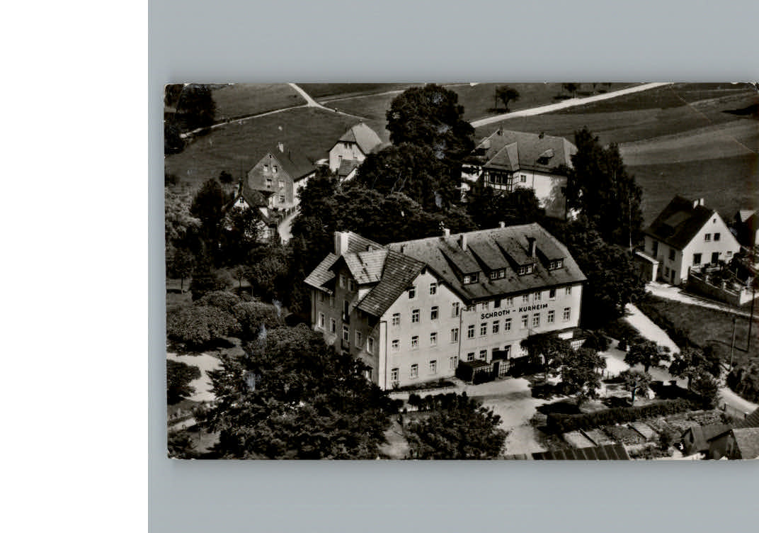 Goessweinstein Fliegeraufnahme Schroth-Kurheim