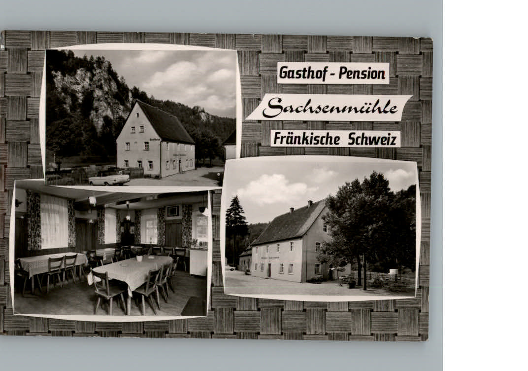 Muggendorf Fraenkische Schweiz Gasthof Pension Sachsenmuehle