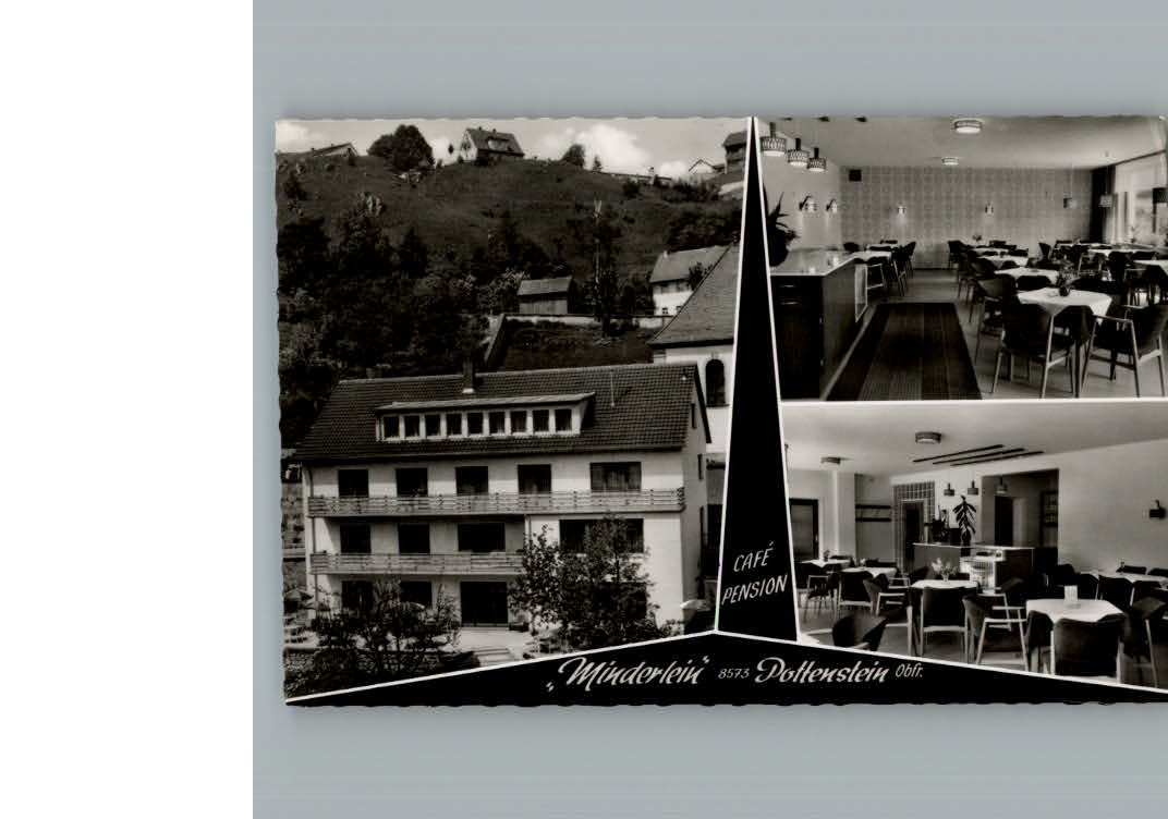 Pottenstein Oberfranken Cafe Pension Minderlein
