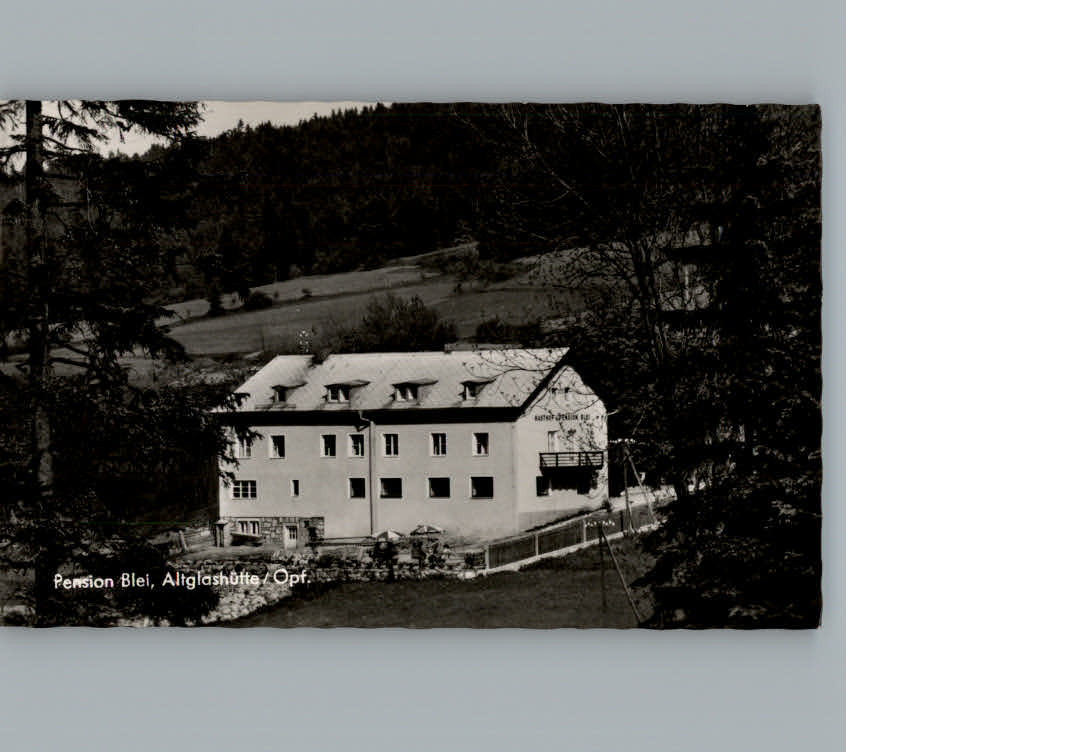 Altglashuette Oberpfalz Gasthof Pension Blei