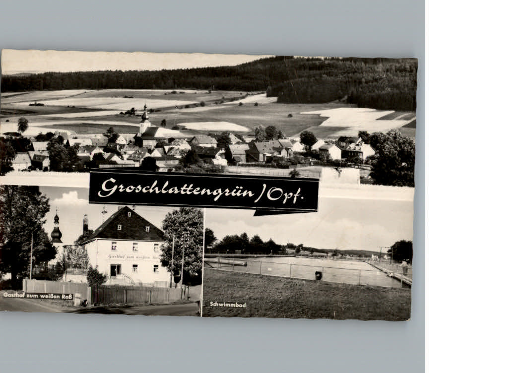 Groschlattengruen Gasthof zum weissen Ross Schwimmbad