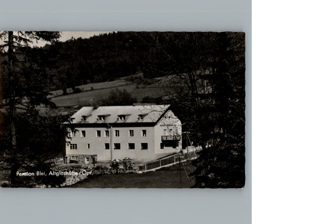 Altglashuette Oberpfalz Gasthof Pension Blei